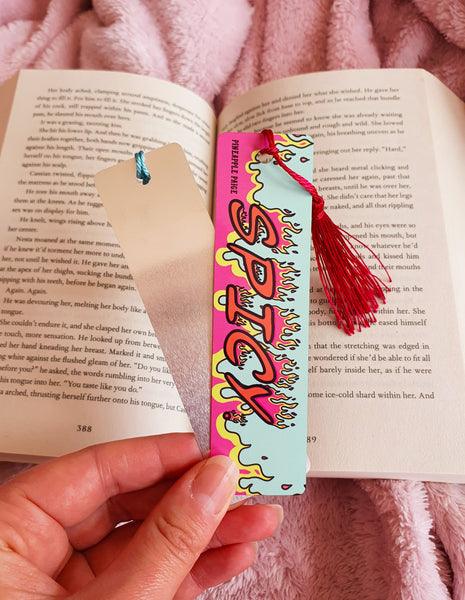 Spicy. - Flame Metal Bookmark for Romance Readers