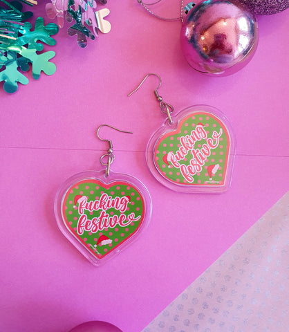 Fucking Festive - Christmas Earrings