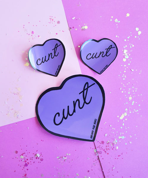 Cunt Sticker- Purple