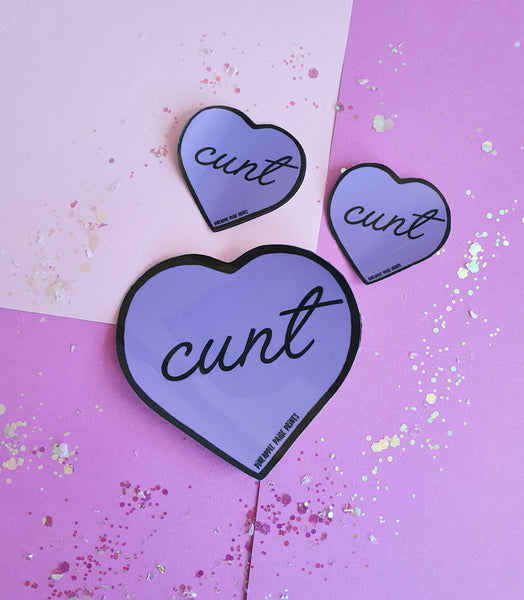 Cunt Sticker- Purple