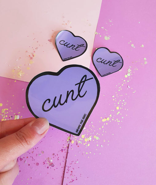 Cunt Sticker- Purple