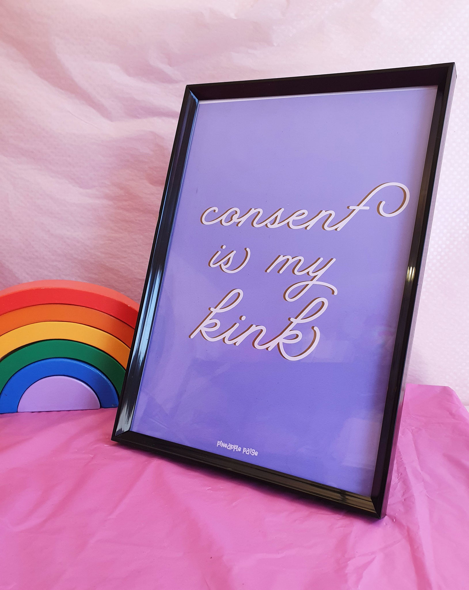 Consent is My Kink - (Lilac) - Art Print