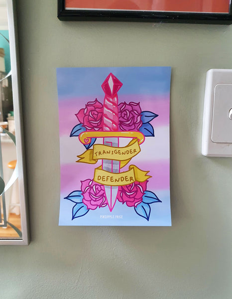 Transgender Defender *CHARITY ART PRINT*
