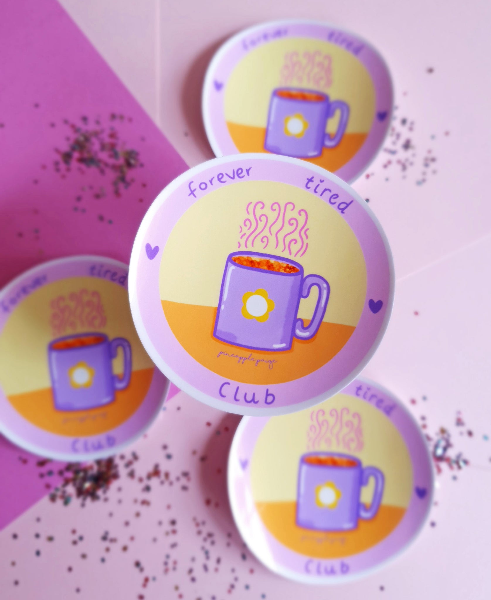 Forever Tired Club Sticker – Snips Tattoos
