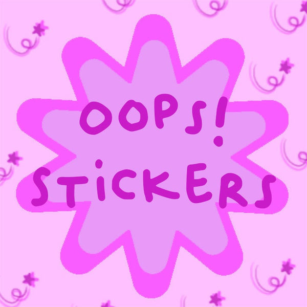 Oops stickers- Discount NQR Sticker Packs.