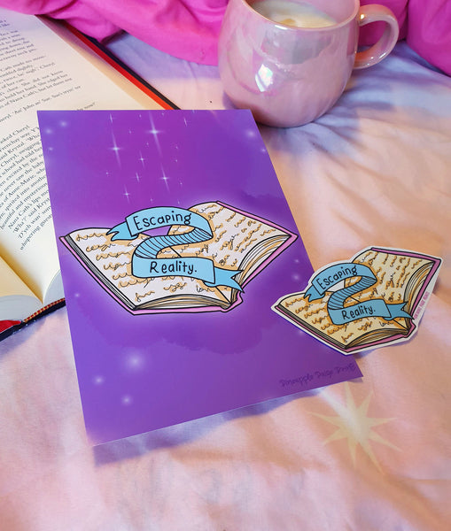 Escaping Reality Sticker- Book Lover