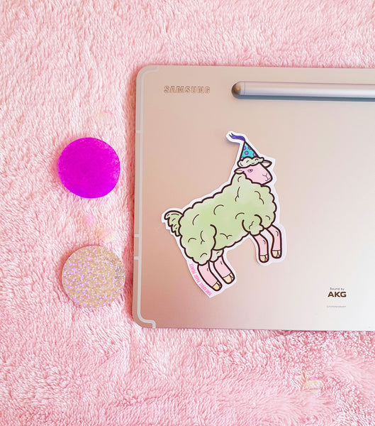 Party Sheep Stickers- 5 Colour Options