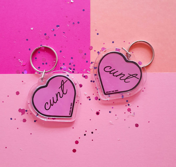 Cunt Keychain- Pink