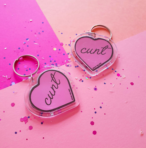 Cunt Keychain- Pink