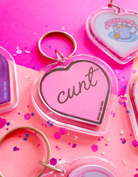 Cunt Keychain- Pink