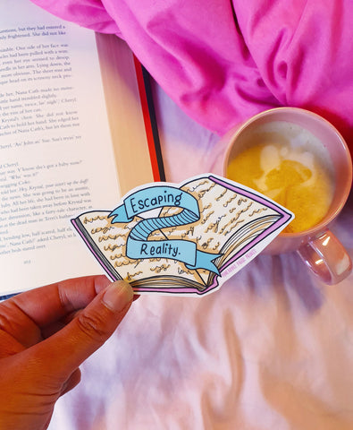 Escaping Reality Sticker- Book Lover