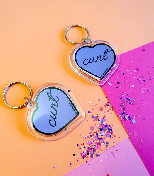 Cunt Keyring- Purple Sweary Keychain