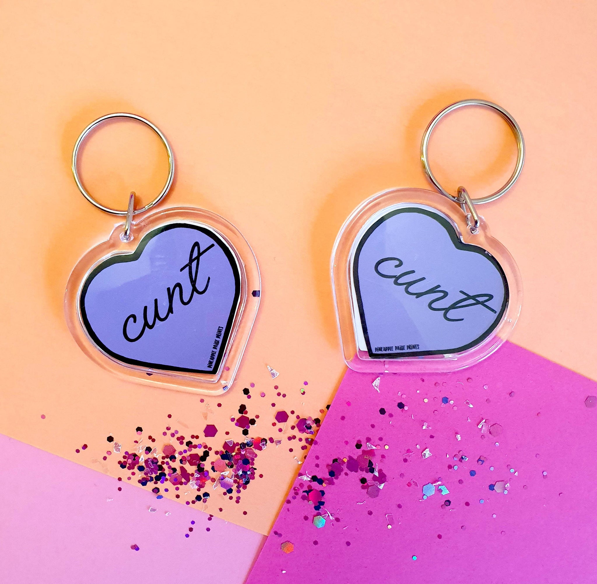 Cunt Keyring- Purple Sweary Keychain