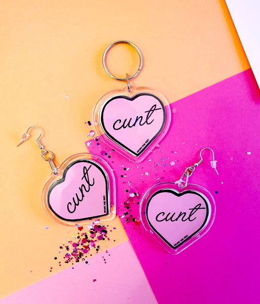 Cunt Earrings- Pink