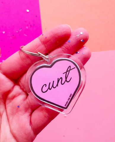 Cunt Keychain- Pink