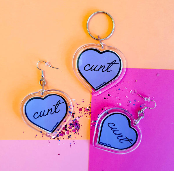 Cunt Keyring- Purple Sweary Keychain