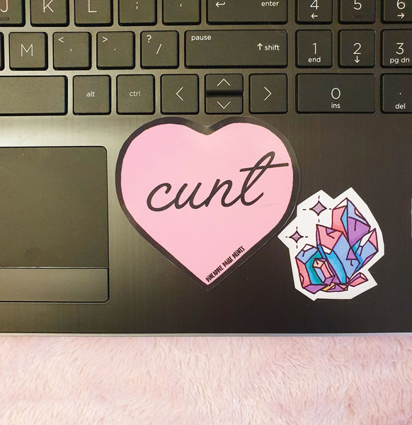 Cunt Sticker- Swear Word Sticker