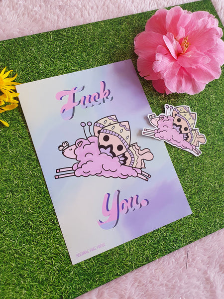 Fuck You Print- Sheep Print