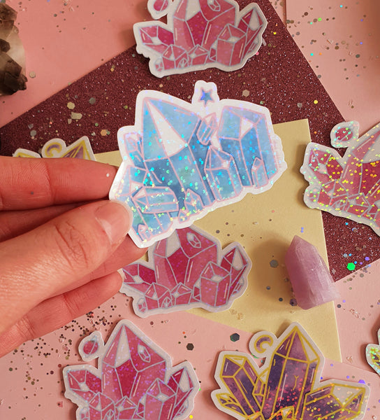 Glitter Crystal Sticker Set- Glitter Stickers