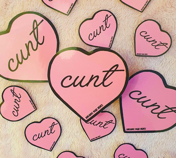 Cunt Sticker- Swear Word Sticker