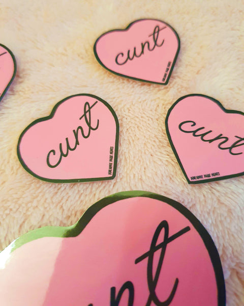 Cunt Sticker- Swear Word Sticker