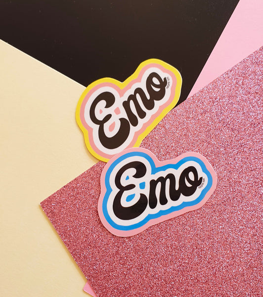 Emo Sticker- 2 Colour Options