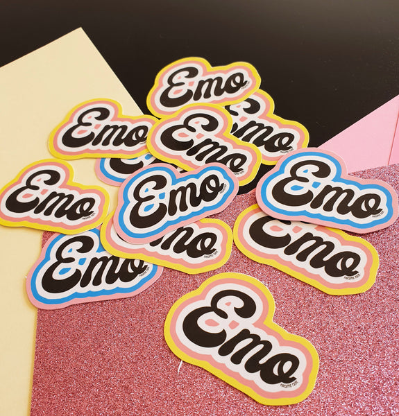 Emo Sticker- 2 Colour Options