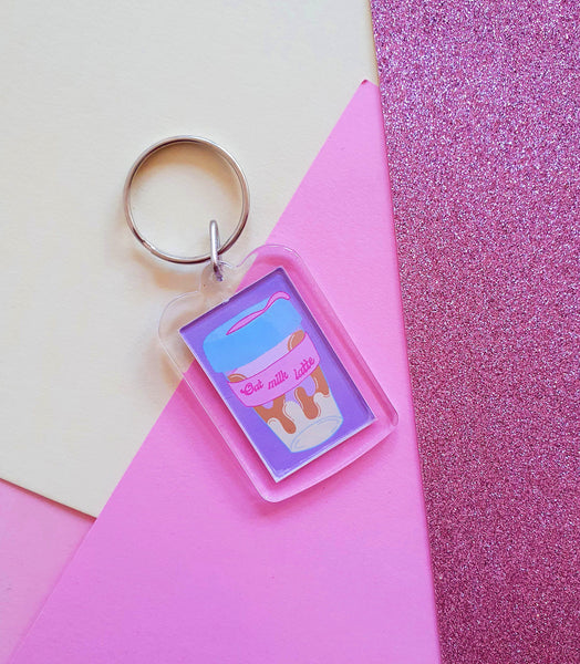 Coffee Keyring - Soy Latte