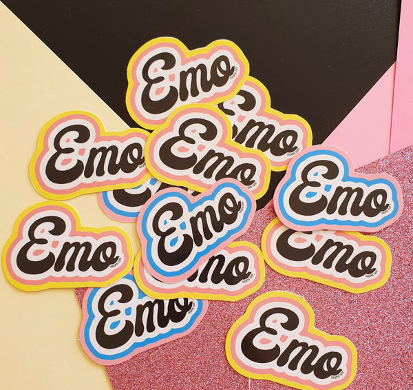 Emo Sticker- 2 Colour Options