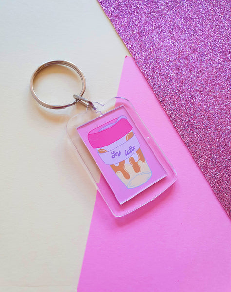 Coffee Keyring - Soy Latte